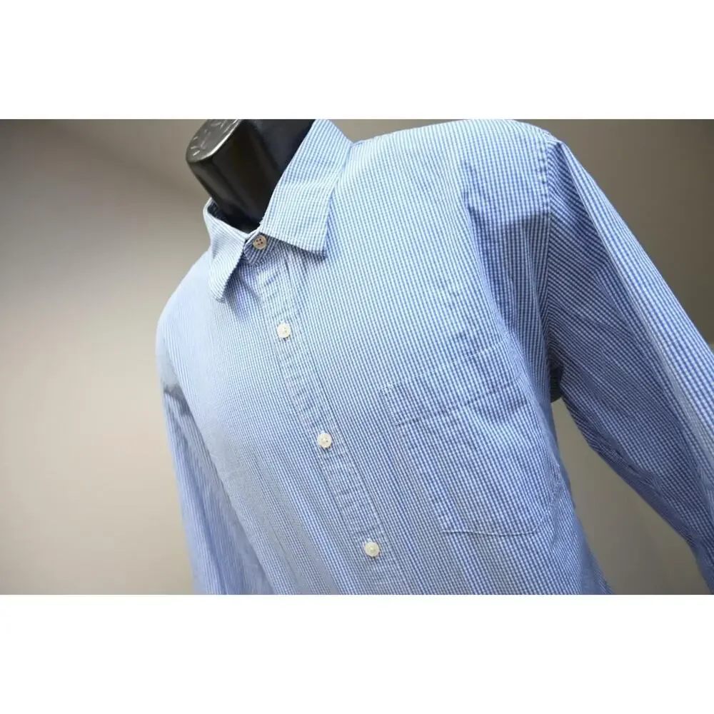 J Crew Thompson Dress Shirt Button‎ Up Plaid Front Pocket Long Sleeve Mens XL